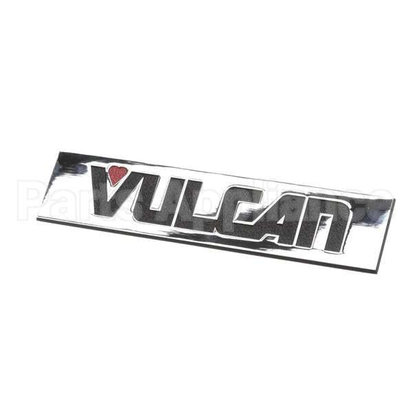 957916-00001 Compatible Hobart Nameplate, Vulcan, 7-1/4
