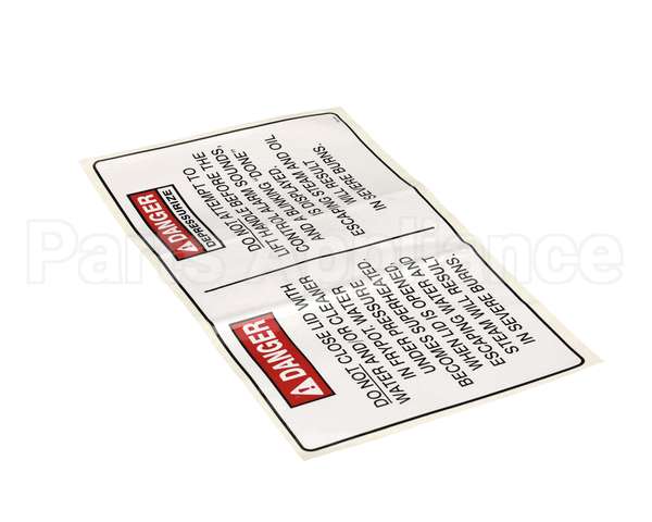 96618 Henny Penny Operation Hazard Label