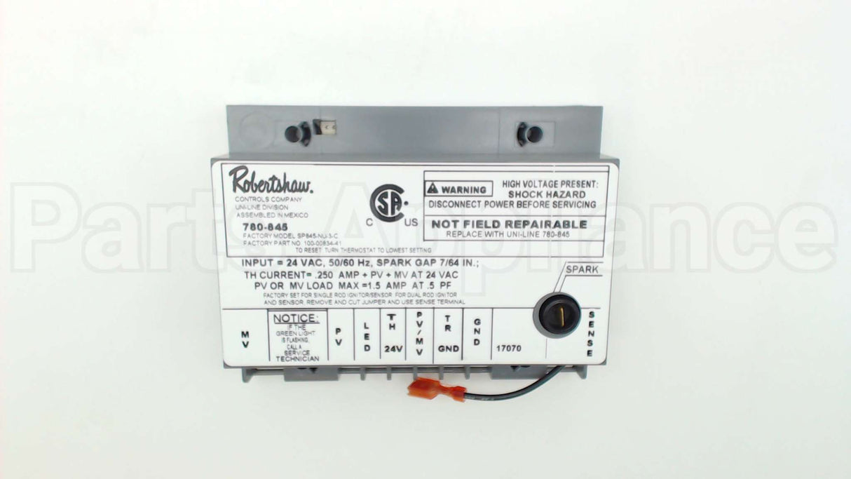 780-845 Robertshaw Ignition Module Sp845