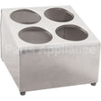 97240 Compatible Vollrath Holder, Flatware, 4 Cylinder, Ss