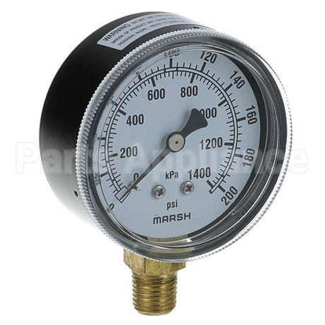 98247 Compatible Hobart Pressure Gauge 2-1/2, 0-200 Psi