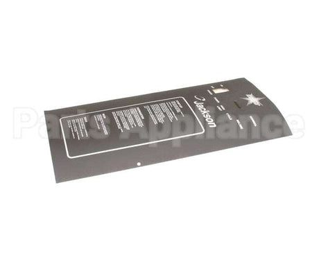 9905-021-64-41 Jackson Decal, Control Box Tempstar