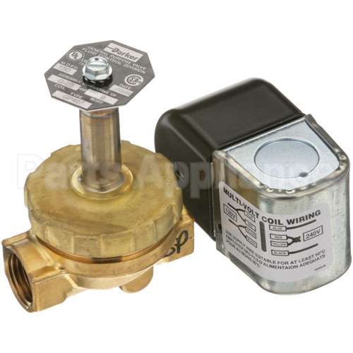 998260 Compatible Hobart Solenoid Valve 1/2" 120/240V