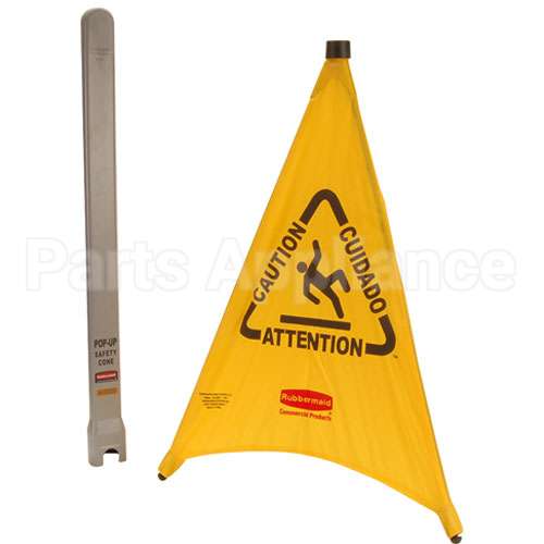 9S01 Compatible Rubbermaid Cone, Safety, Pop-Up, 30"