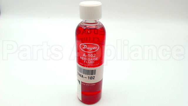 A-102 Dwyer Instruments 4Oz Bottle, Red Gage Oil