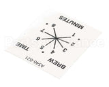 A546-021 Grindmaster Cecilware Decal, Columbia Timer