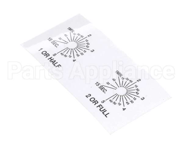 A546-111 Grindmaster Cecilware P-150A Timer Lbldecal