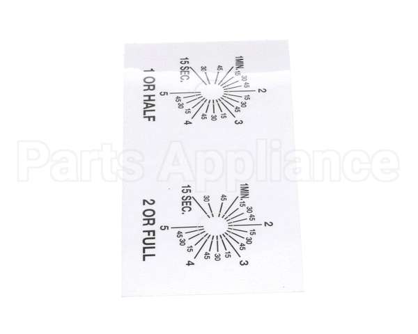 A546-111 Grindmaster Cecilware P-150A Timer Lbldecal