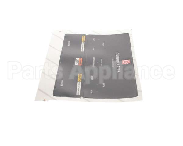A546-129 Grindmaster Cecilware P-400 Control Panel Overlay Black