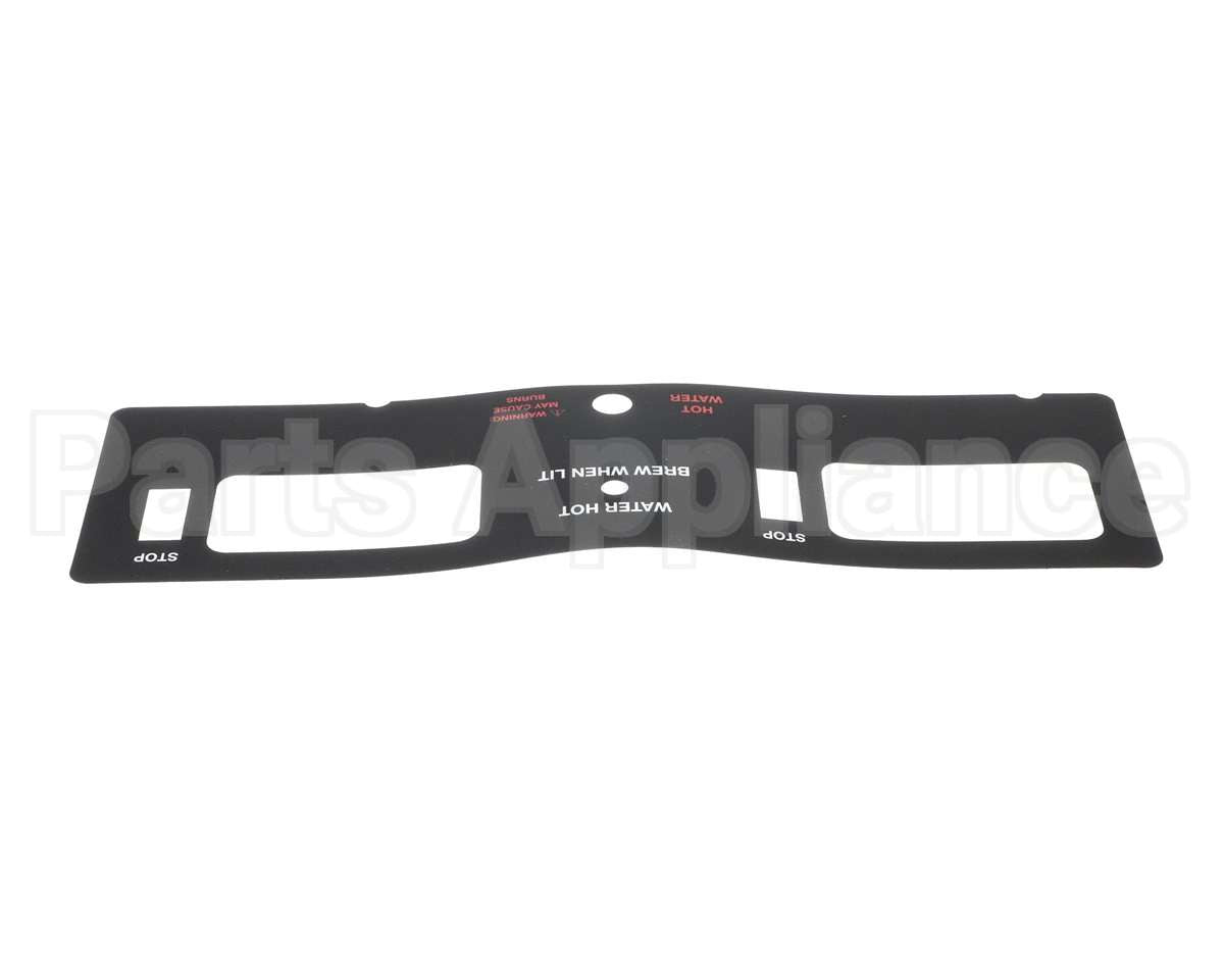 A546-251 Grindmaster Cecilware Decal, Top Panel P400Gnb