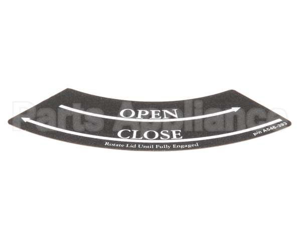 A546-393 Grindmaster Cecilware Decal,Shuttle Lid