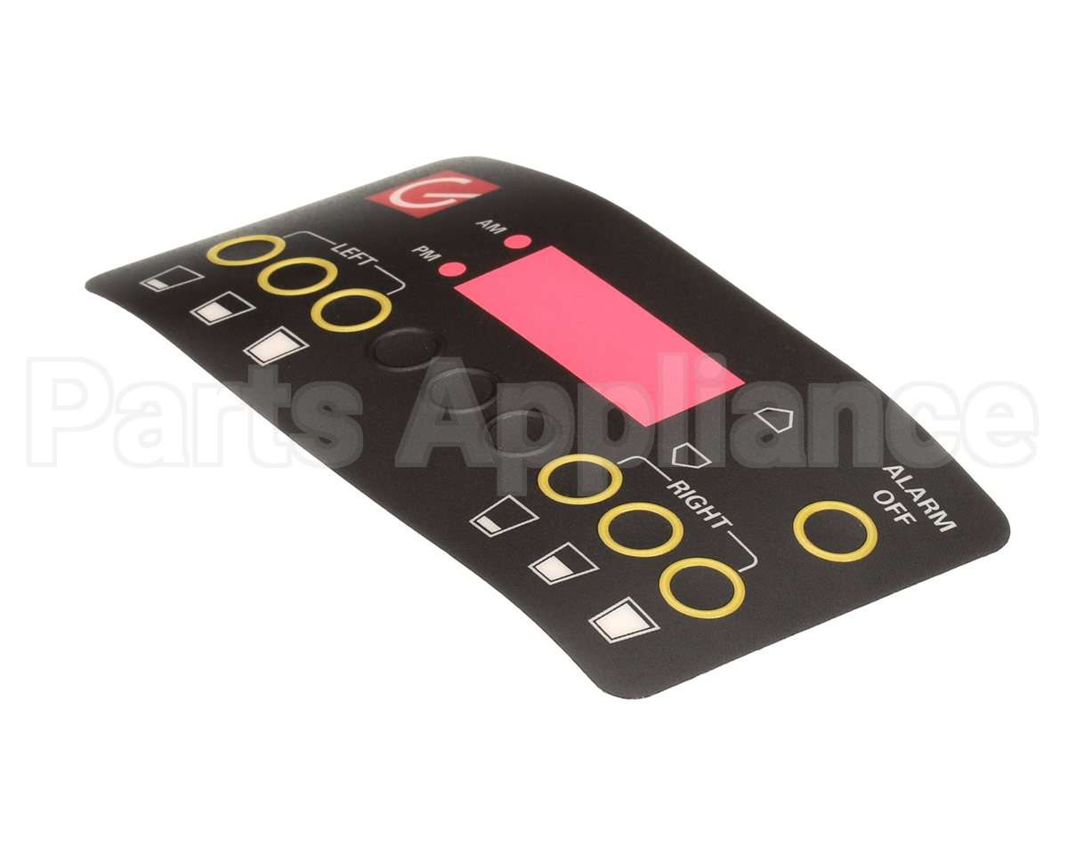 A546-458 Grindmaster Cecilware Decal, Twin Pb Urn Touchpad