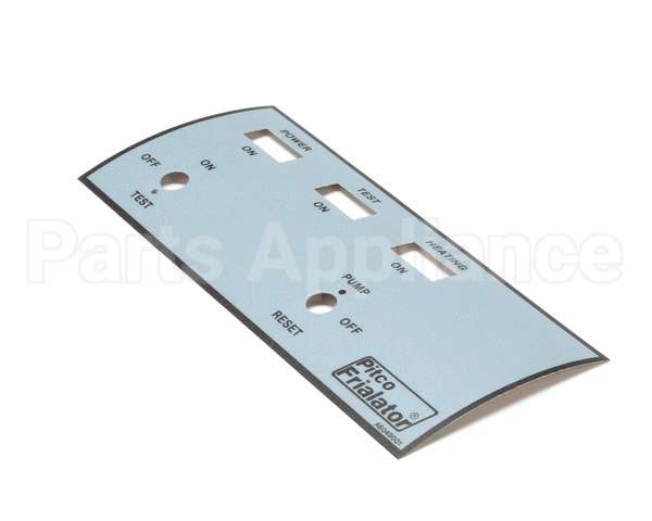 A6049001 Pitco Label,Ovrelay Fr Panel Left Hand E147Ufm