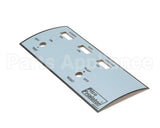 A6049001 Pitco Label,Ovrelay Fr Panel Left Hand E147Ufm