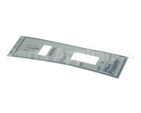 A6066401 Pitco Label,Ovly Fr Panel 7-2,7-3,7-4 Wk