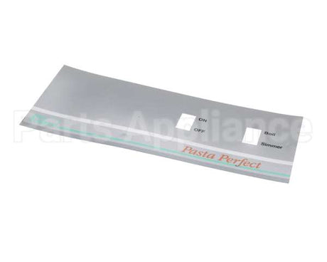 A6067101 Pitco Label,Ovrly Bezel Pg14D Man W/O
