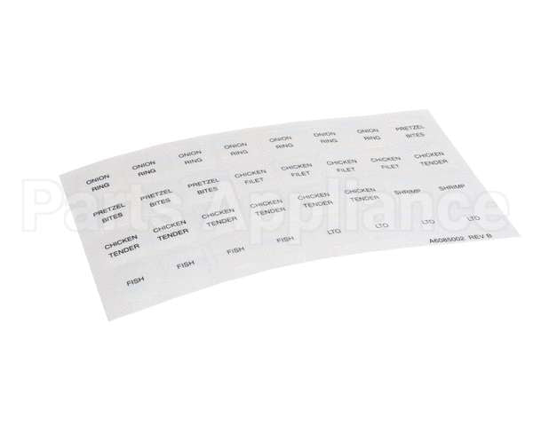 A6085002 Pitco Label,Culvers Rh