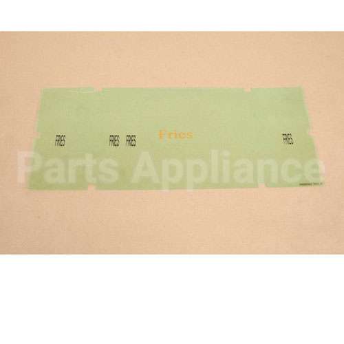 A6085503 Compatible Pitco Ovrly Hooters Fries Lbl