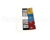 A6090701 Pitco Label,Ovrlay Wingstreet Sg