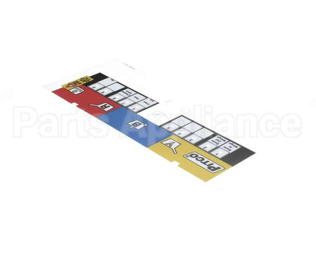 A6100801 Pitco Label,Ovrlay Wingstreet 3 Lane