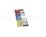 A6100801 Pitco Label,Ovrlay Wingstreet 3 Lane
