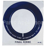A69-1460 Compatible Stero Decal - Temp Gauge