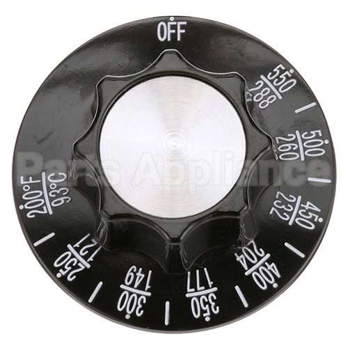 A710E8739 Compatible Middleby Dial, 2-1/4 D, Off-550-200