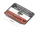 A92572 Grindmaster Cecilware Decal Warning Splash
