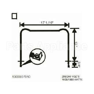 5303307010 Frigidaire Element-Bake