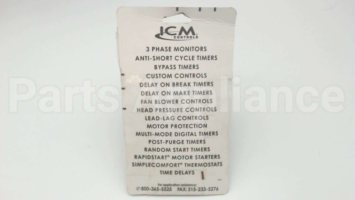 ICM253 ICM Controls Delayonbrk Timer,12-390Sec24V