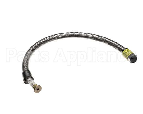 B-0028-H2A T&S Brass Hose, 28 Flexible Stainless Steel, Less