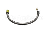 B-0028-H2A T&S Brass Hose, 28 Flexible Stainless Steel, Less