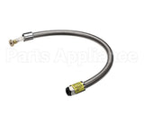 B-0028-H2A T&S Brass Hose, 28 Flexible Stainless Steel, Less