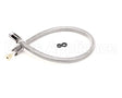 B-0036-H2A T&S Brass Hose, 36 Flexible Stainless Steel, Less
