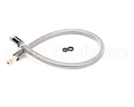 B-0036-H2A T&S Brass Hose, 36 Flexible Stainless Steel, Less