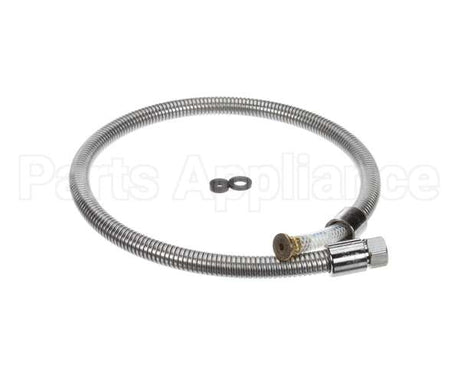 B-0040-H2A T&S Brass Hose, 40 Flexible Stainless Steel, Less