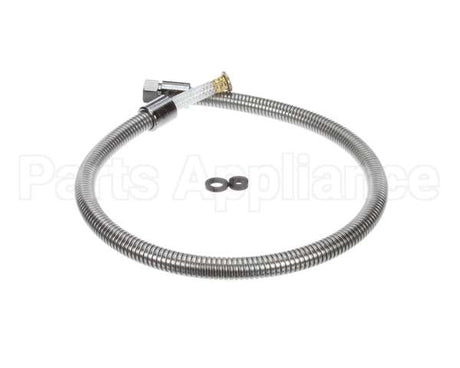 B-0040-H2A T&S Brass Hose, 40 Flexible Stainless Steel, Less