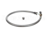 B-0040-H2A T&S Brass Hose, 40 Flexible Stainless Steel, Less