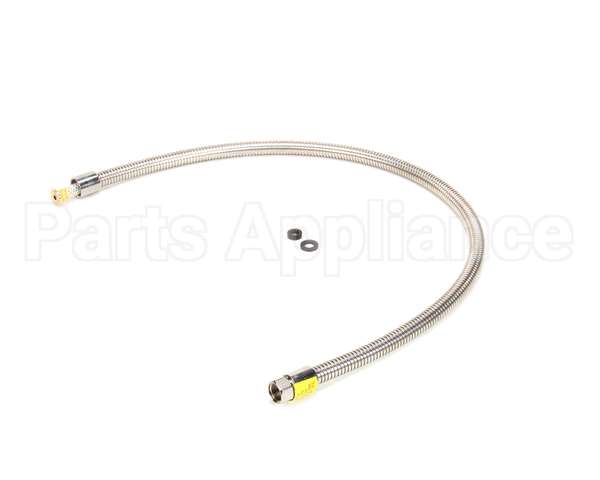 B-0044-H2A T&S Brass Hose, 44 Flexible Stainless Steel, Less