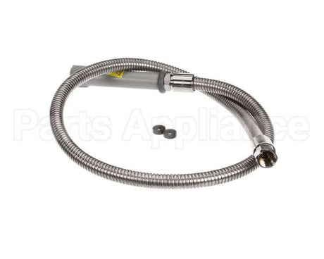 B-0048-H T&S Brass Hose, 48 Flexible Stainless Steel (Gray