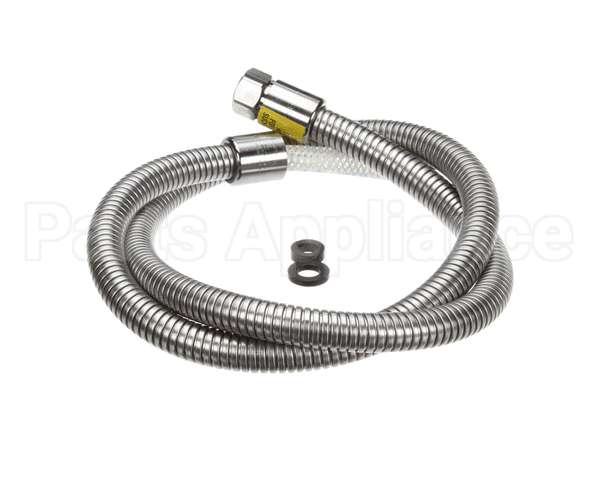 B-0054-H2A T&S Brass Hose, 54 Flexible Stainless Steel, Less