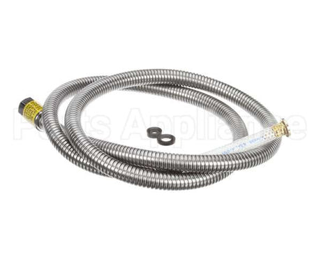 B-0068-H2A T&S Brass Hose, 68 Flexible Stainless Steel, Less