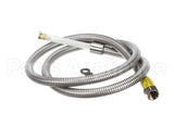 B-0068-H2A T&S Brass Hose, 68 Flexible Stainless Steel, Less