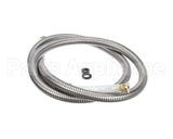 B-0068-H2A T&S Brass Hose, 68 Flexible Stainless Steel, Less
