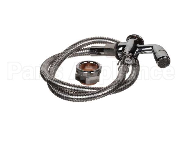 B-0101-BKF T&S Brass Push Button Spray Valve, 36 Stainless Fl