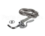 B-0102 T&S Brass Pot & Glass Filler, Plain End Curved Noz