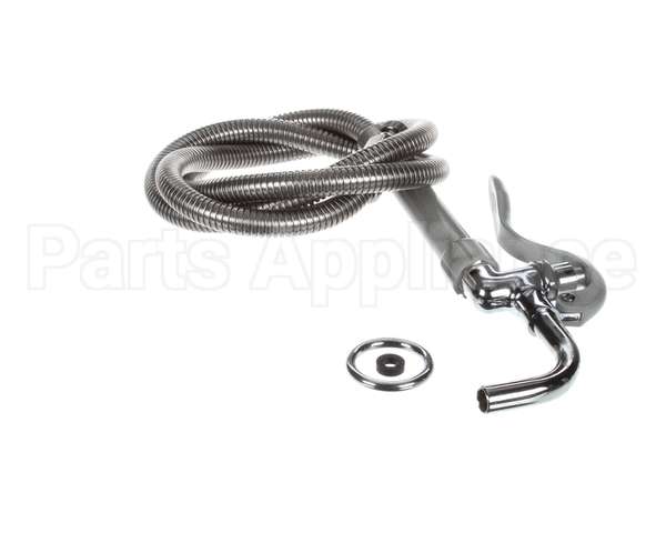 B-0102 T&S Brass Pot & Glass Filler, Plain End Curved Noz