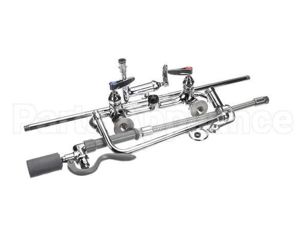 B-0131-ADF12-BC T&S Brass 8 Wall Mount Pre-Rinse, B-0107-C Spray V