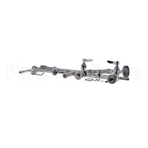 B-0131-B T&S Brass Pre-Rinse, Overhead Swivel Arm, 8 Wall M
