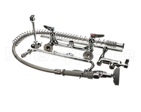 B-0133-12-CR-B T&S Brass Pre-Rinse Unit W/ Ceramas & Wall Bracket